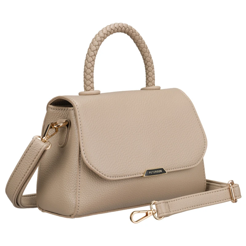 torebka damska beżowa Peterson listonoszka do ręki crossbody