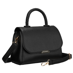 torebka damska czarna Peterson listonoszka do ręki crossbody