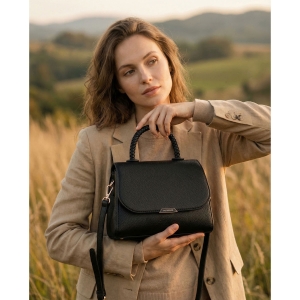 czarna torebka damska Peterson elegancka mała