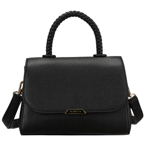 torebka Peterson damska czarna złote okucia