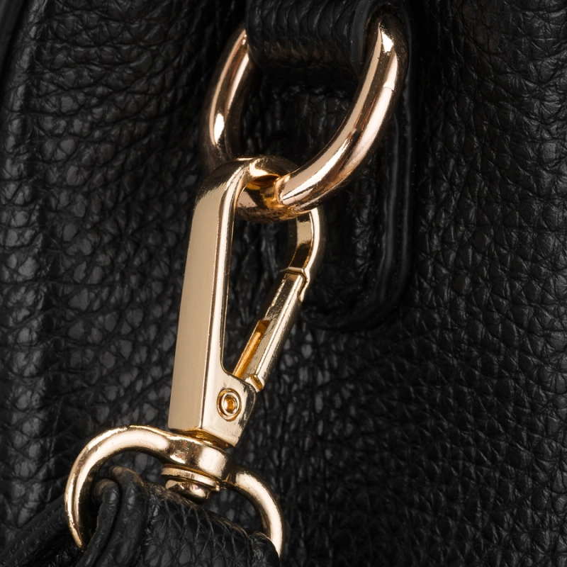 elegancka torebka damska czarna Peterson uchwyt