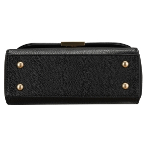 Listonoszka damska mała czarna torebka crossbody ze skóry ekologicznej - Peterson