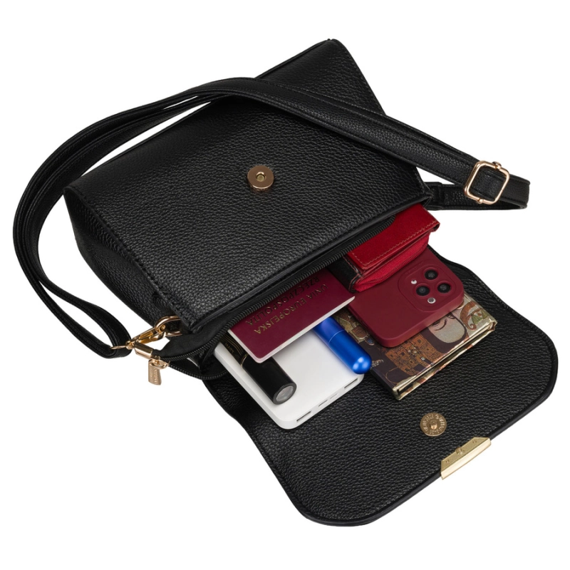 torebka damska miejska czarna Peterson