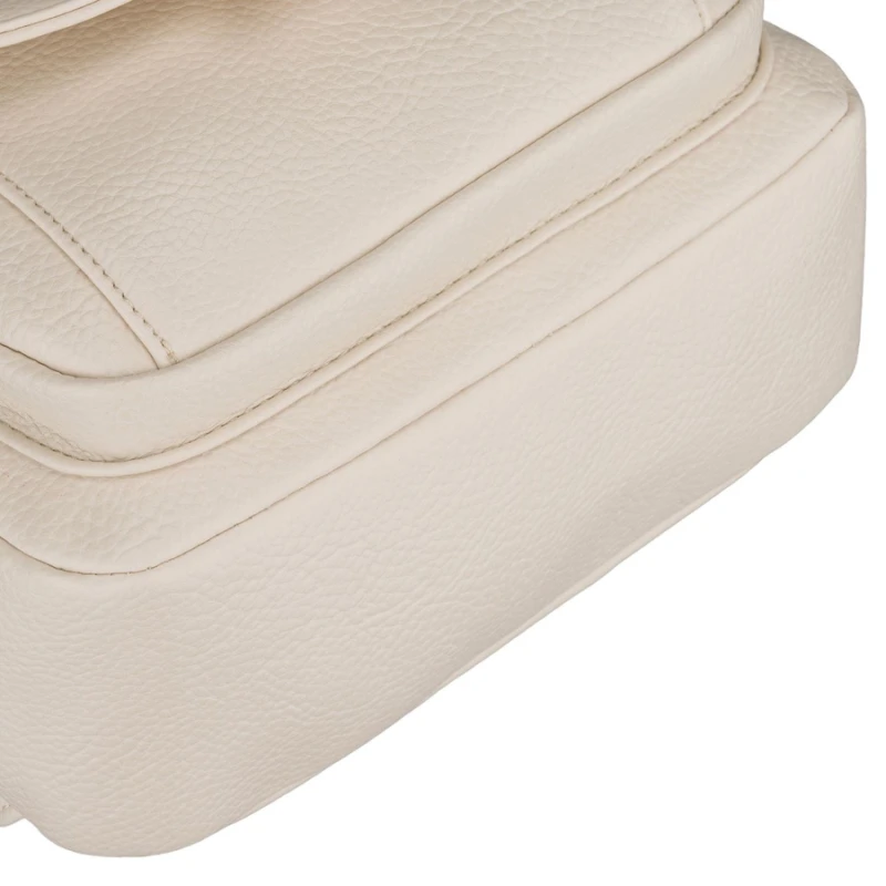 Mały plecak damski plecaczek miejski beżowy ze skóry ekologicznej - Peterson