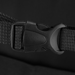 Pojemny plecak podróżny do samolotu wykonany z poliestru w czarnym kolorze - Rovicky