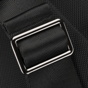 Nerka męska saszetka miejska na ramię mała listonoszka crossbody czarna lekka na suwak - Peterson