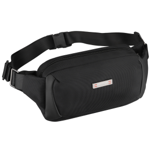 Saszetka męska na biodra czarna listonoszka nerka na ramię mała crossbody - Peterson