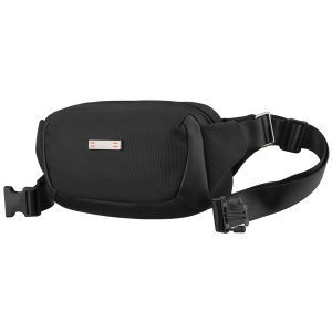 Saszetka męska na biodra czarna listonoszka nerka na ramię mała crossbody - Peterson