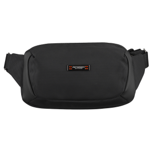 Saszetka męska na biodra czarna listonoszka nerka na ramię mała crossbody - Peterson