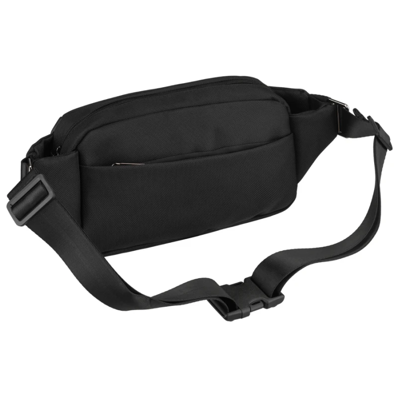 Saszetka męska na biodra czarna listonoszka nerka na ramię mała crossbody - Peterson