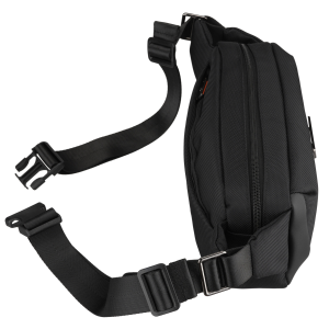 Saszetka męska na biodra czarna listonoszka nerka na ramię mała crossbody - Peterson