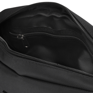 Saszetka męska na biodra czarna listonoszka nerka na ramię mała crossbody - Peterson