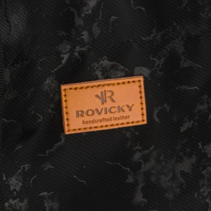 Wygodny shopper damski z poliestru w czarnym kolorze - Rovicky