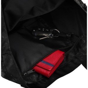 Wygodny shopper damski z poliestru w czarnym kolorze - Rovicky