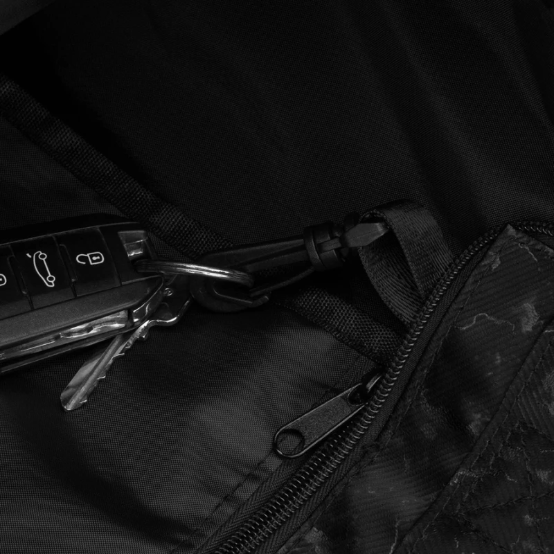 Wygodny shopper damski z poliestru w czarnym kolorze - Rovicky