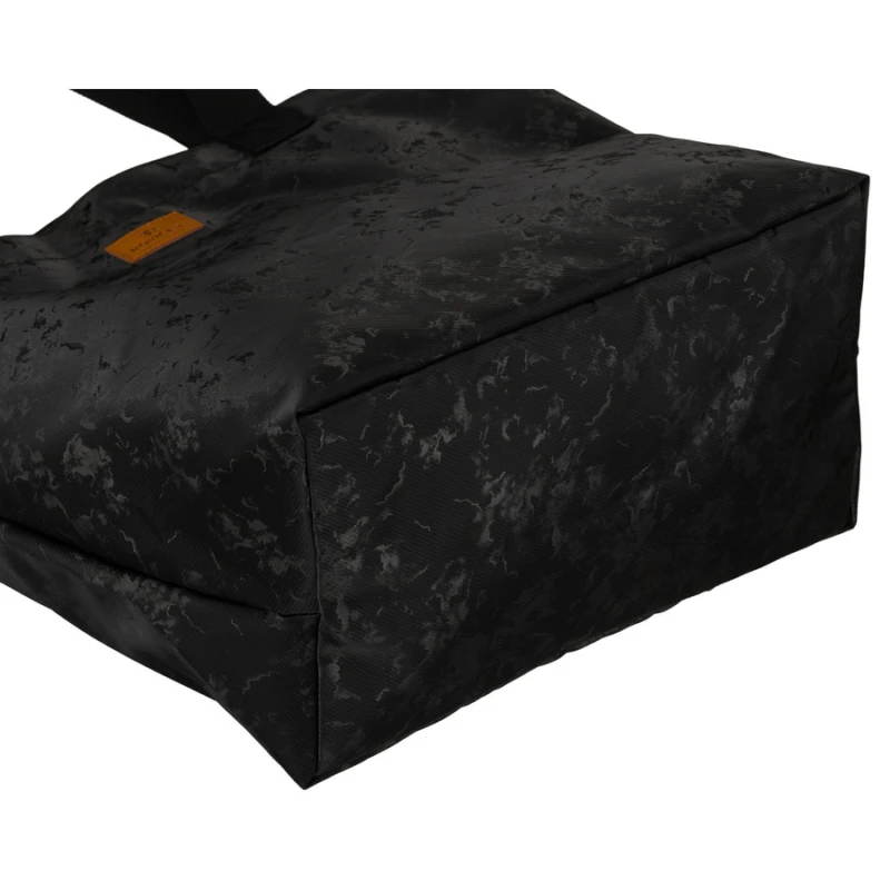 Wygodny shopper damski z poliestru w czarnym kolorze - Rovicky