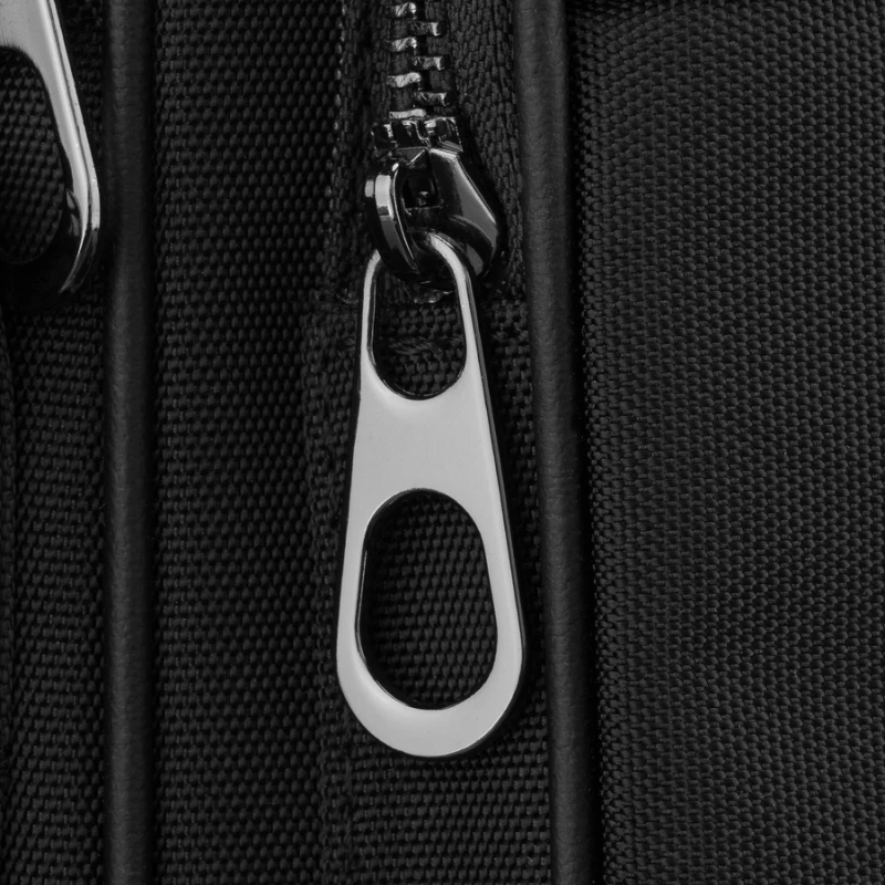 Czarna listonoszka męska mała saszetka na ramię - Peterson