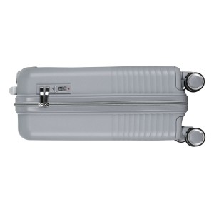 Kabinowa, szara walizka podróżna z teleskopowym uchwytem - Peterson