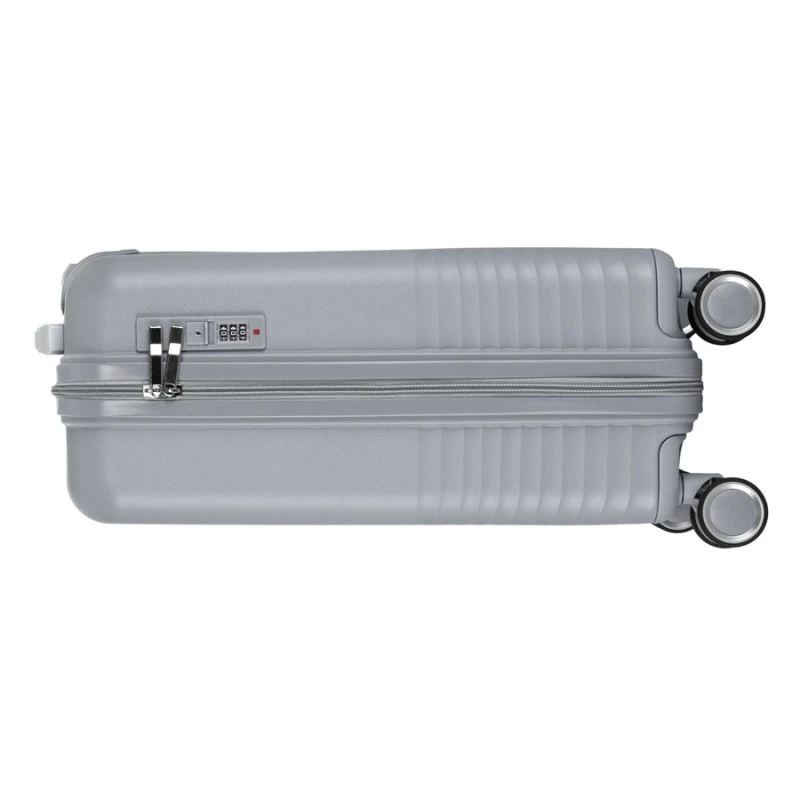 Kabinowa, szara walizka podróżna z teleskopowym uchwytem - Peterson