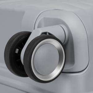 Kabinowa, szara walizka podróżna z teleskopowym uchwytem - Peterson