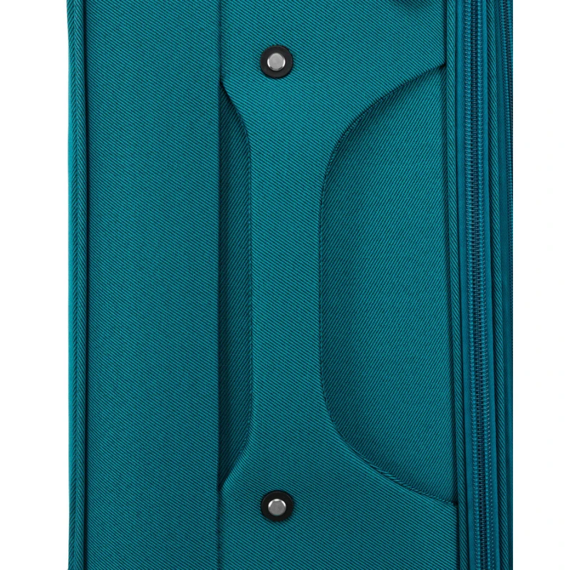 Duża walizka z praktycznej tkaniny poliestrowej w turkusowo-różowym - Peterson