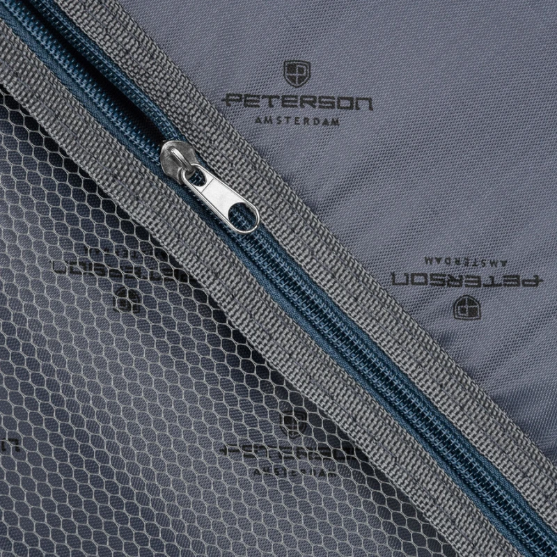 Zestaw walizek podróżnych w rozmiarach S, M i L w turkusowo-różowym - Peterson