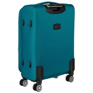 Zestaw walizek podróżnych w rozmiarach S, M i L w turkusowo-różowym - Peterson