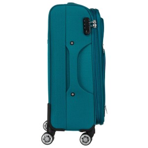 Zestaw walizek podróżnych w rozmiarach S, M i L w turkusowo-różowym - Peterson