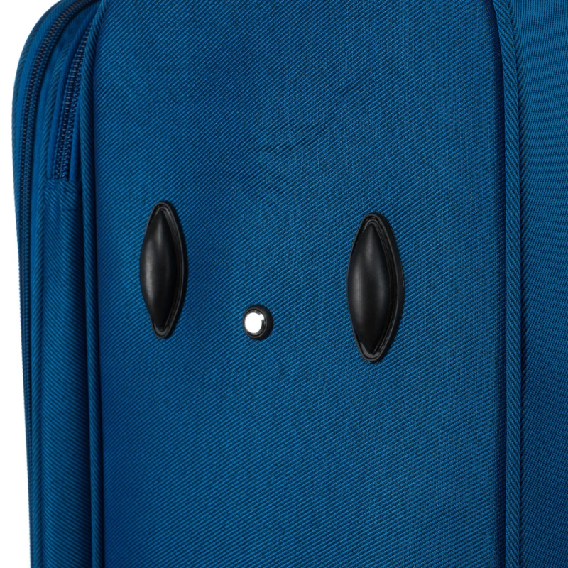 Zestaw walizek podróżnych w niebiesko-czerwonym kolorze - Peterson