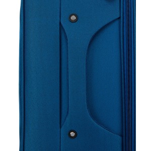 Zestaw walizek podróżnych w niebiesko-czerwonym kolorze - Peterson