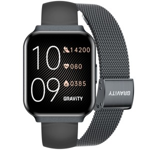 Smartwatch Gravity Czarny Pasek + Bransoleta GT44-5
