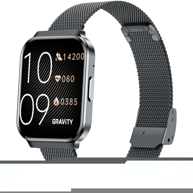 Smartwatch Gravity Czarny Pasek + Bransoleta GT44-5