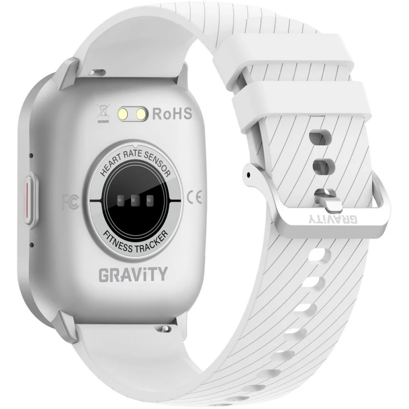Smartwatch Gravity Srebrny Pasek + Bransoleta GT43-2
