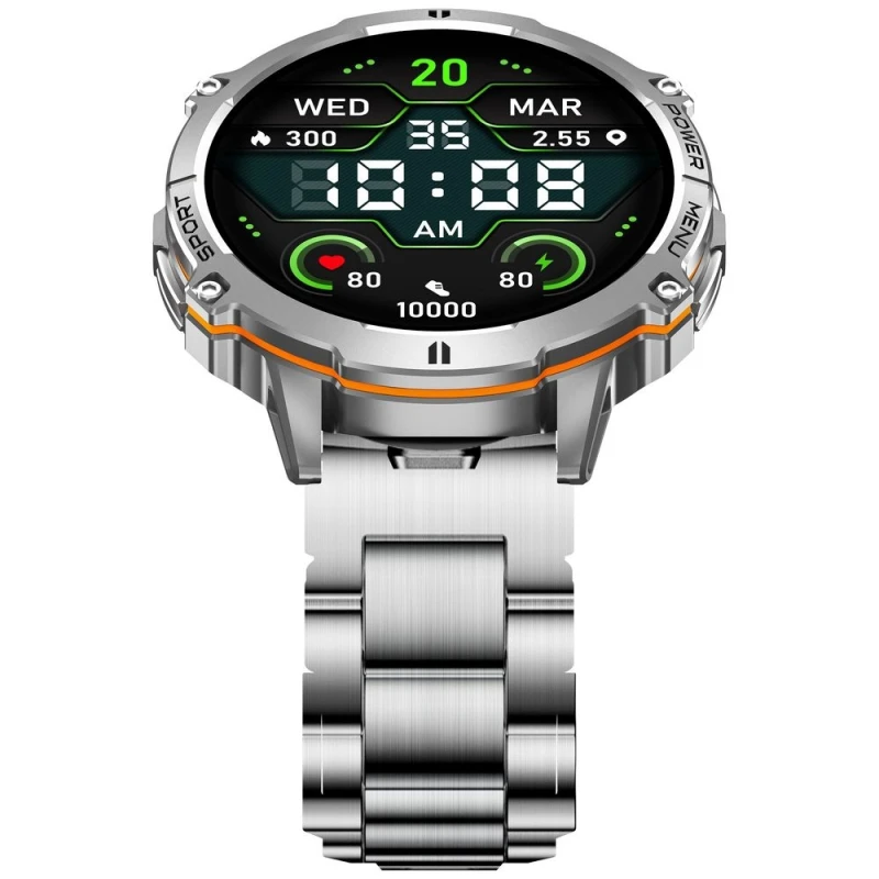 Smartwatch Gravity Grafitowy Pasek + Bransoleta GT42-4