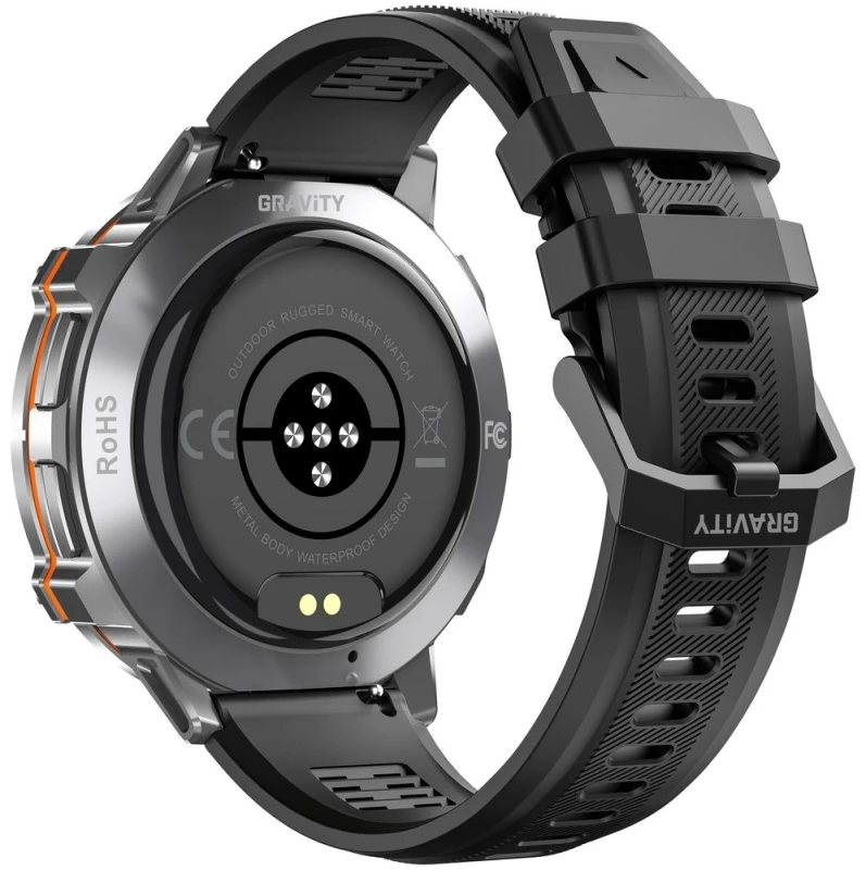 Smartwatch Gravity Grafitowy Pasek + Bransoleta GT42-3