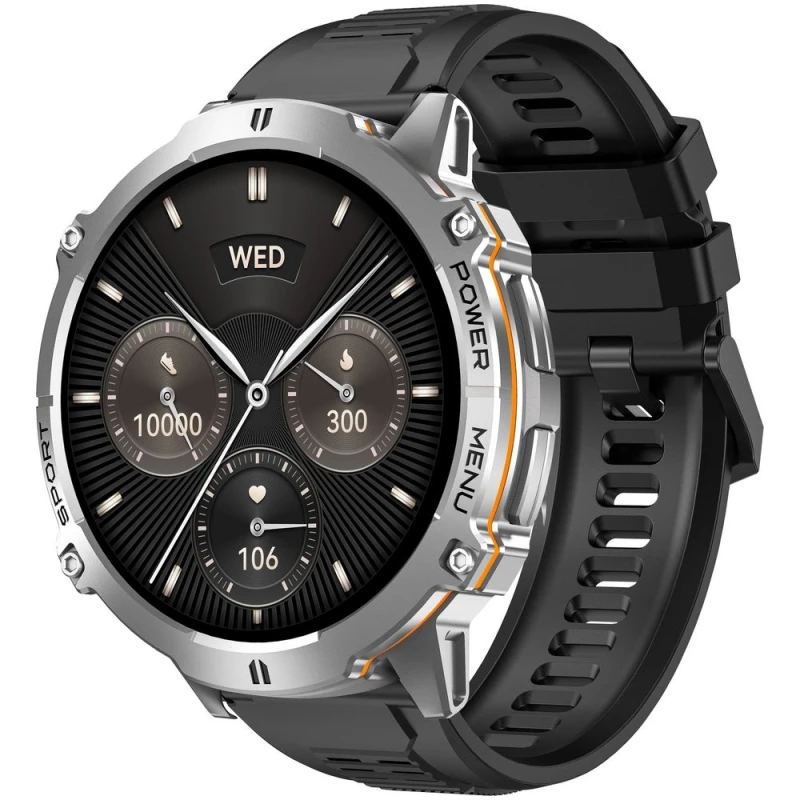 Smartwatch Gravity Grafitowy Pasek + Bransoleta GT42-3