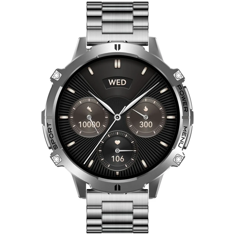 Smartwatch Gravity Grafitowy Pasek + Bransoleta GT42-3