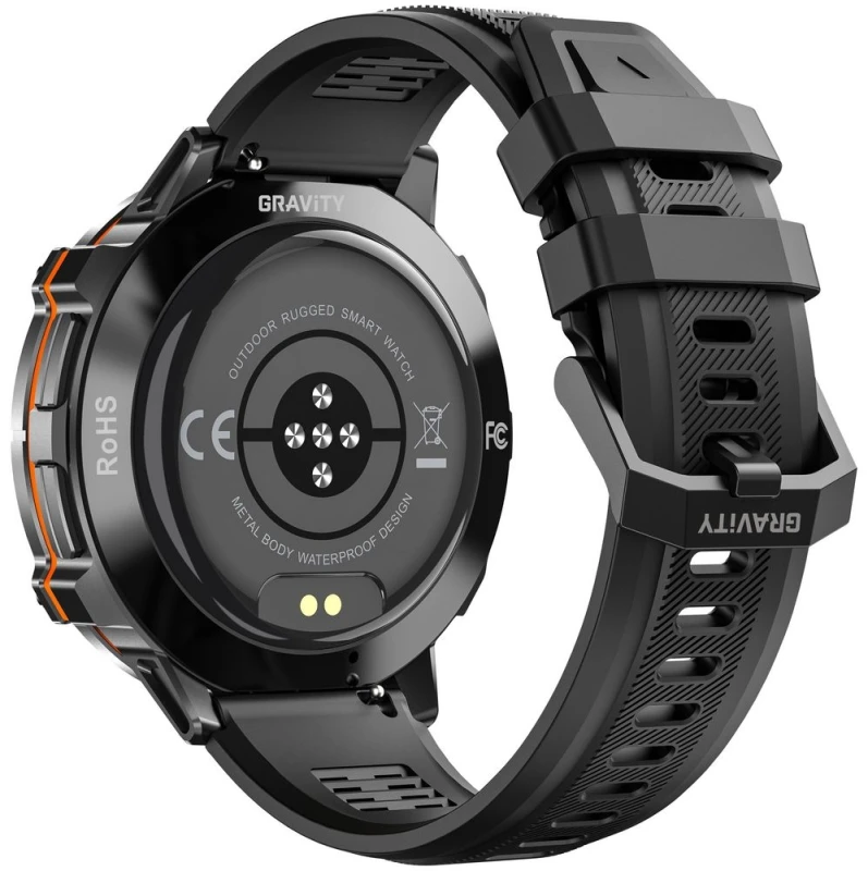 Smartwatch Gravity Czarny Pasek + Bransoleta GT42-1