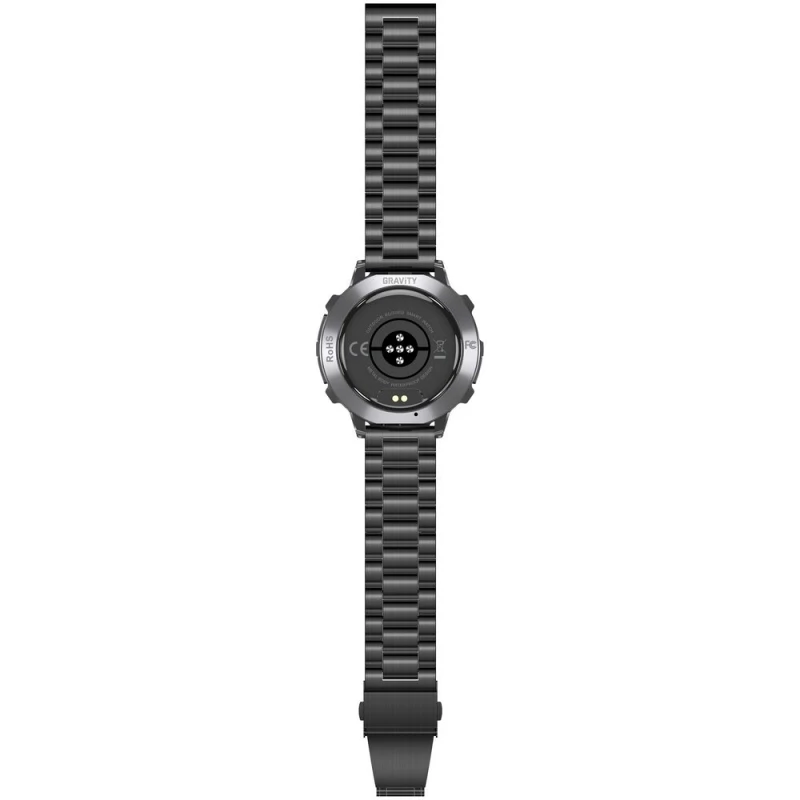 Smartwatch Gravity Czarny Pasek + Bransoleta GT42-1
