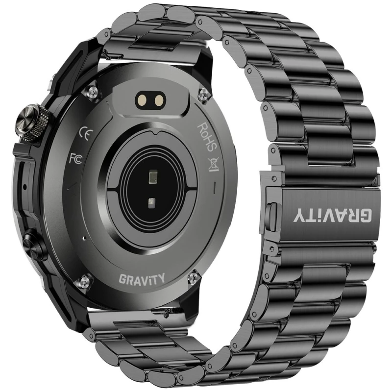 Smartwatch Gravity Czarny Pasek + Bransoleta GT46-4