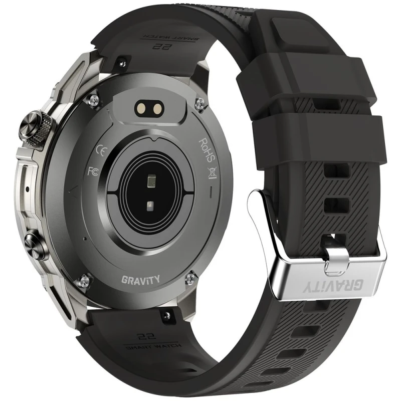 Smartwatch Gravity Grafitowy Pasek + Bransoleta GT46-3