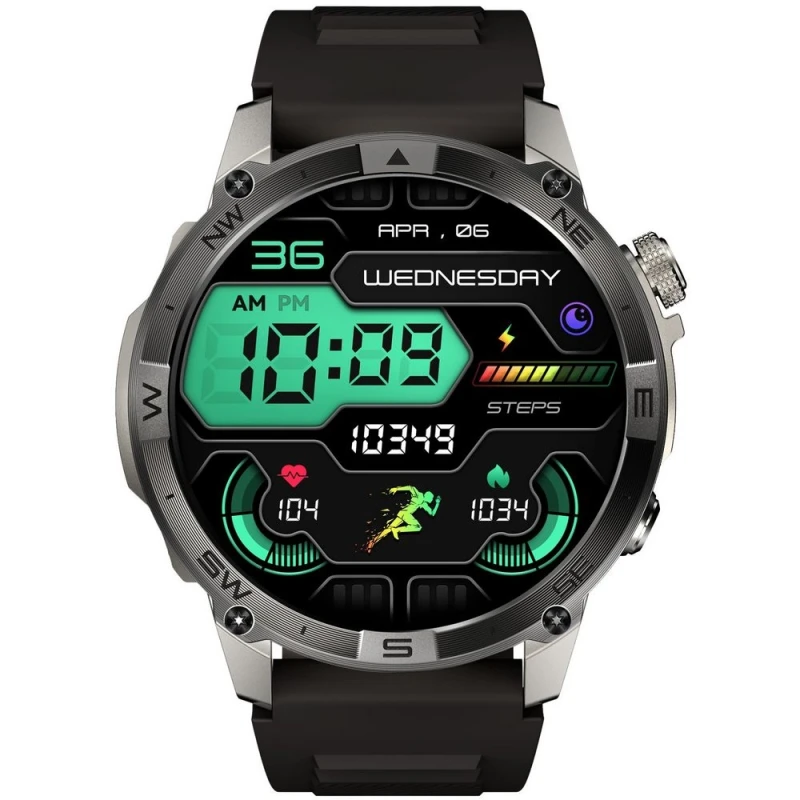 Smartwatch Gravity Grafitowy Pasek + Bransoleta GT46-3