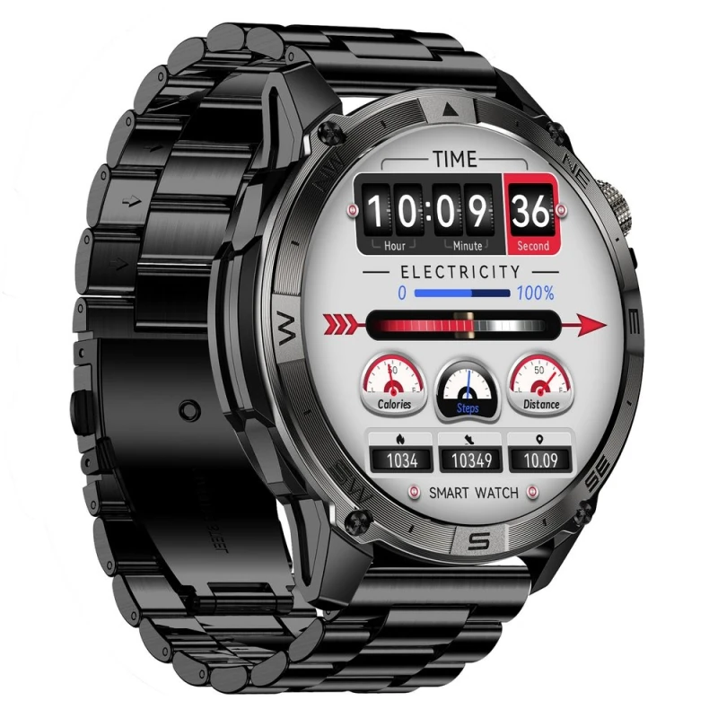 Smartwatch Gravity Czarny Pasek + Bransoleta GT46-2