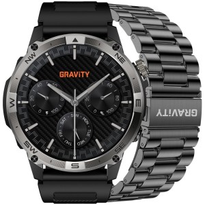 Smartwatch Gravity Czarny Pasek + Bransoleta GT46-1