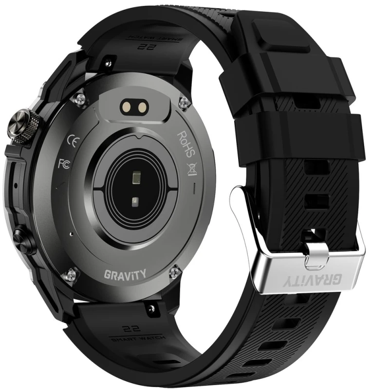 Smartwatch Gravity Czarny Pasek + Bransoleta GT46-1