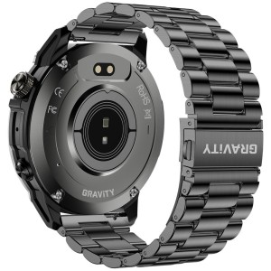 Smartwatch Gravity Czarny Pasek + Bransoleta GT46-1