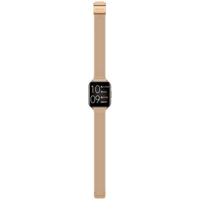Smartwatch Gravity Różowe Złoto Pasek + Bransoleta GT44-2