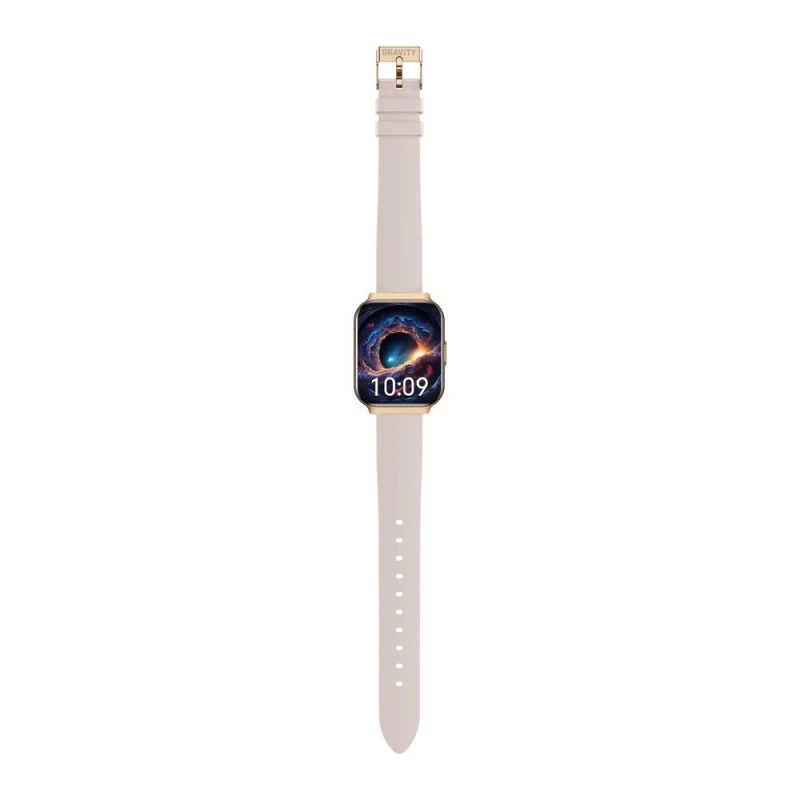 Smartwatch Gravity Różowe Złoto Pasek + Bransoleta GT44-2