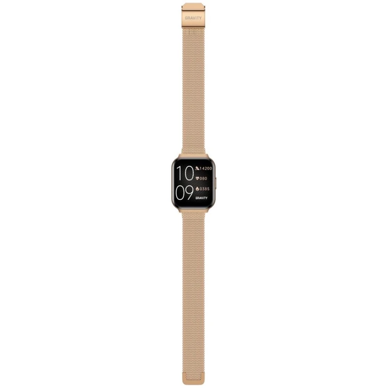 Smartwatch Gravity Różowe Złoto Pasek + Bransoleta GT44-1