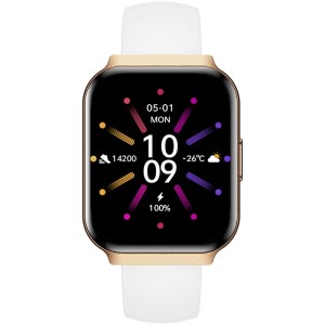 Smartwatch Gravity Różowe Złoto Pasek + Bransoleta GT44-1